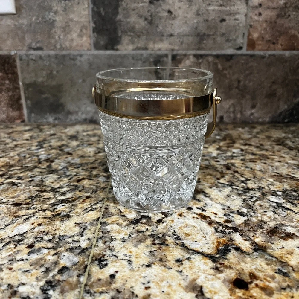 Vintage Wexford Glass Sugar Pail Individual Ice Bucket no chips or scratches